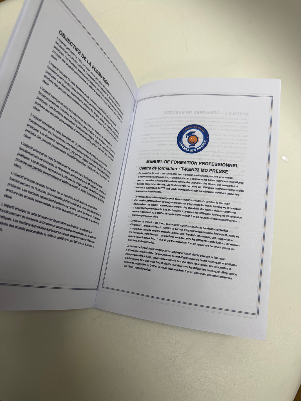 GUIDE OFFICIEL FORMATION IMPRESSIONS & PERSONNALISATION . Sublimation / DTF / Vinyle