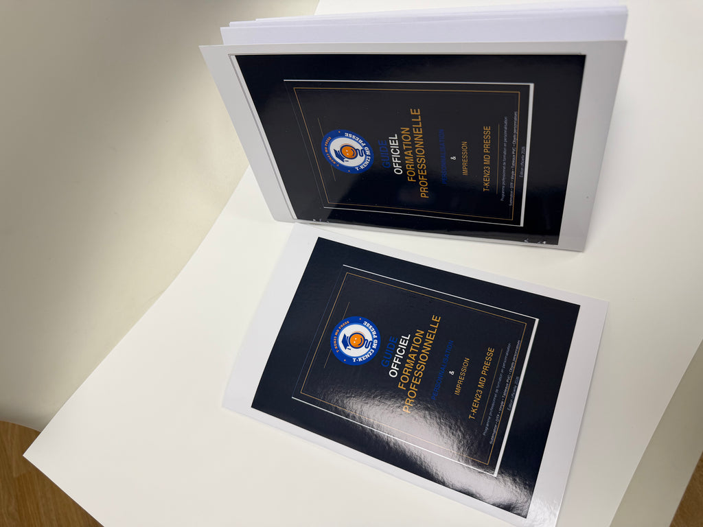 GUIDE OFFICIEL FORMATION IMPRESSIONS & PERSONNALISATION . Sublimation / DTF / Vinyle